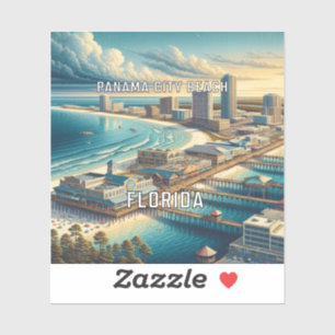 Panama City Beach Florida 3 Inch Vinyl Sticker