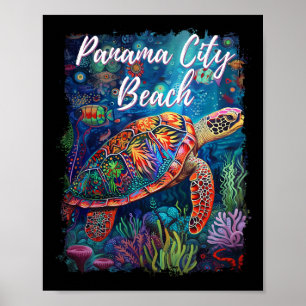 Panama City Beach Florida Fl Diving Vacation Sea T Poster