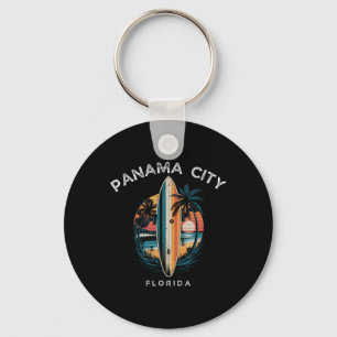 Panama City Beach Florida Men Women Surfing Key Ring