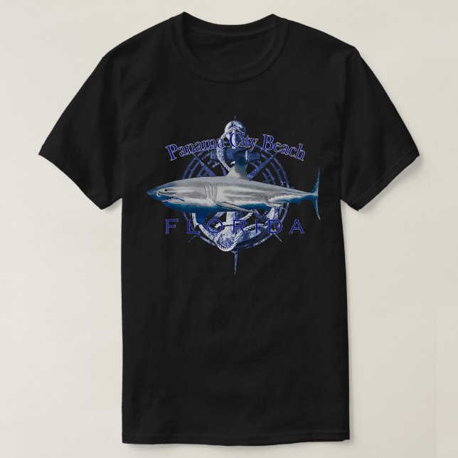 Panama City Beach Florida Nautical Sailing Boating T-Shirt (Design Front)