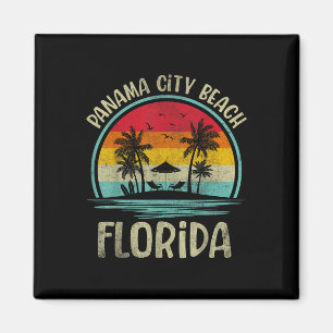 Panama City Beach Florida Palm Tree Family Summer Magnet