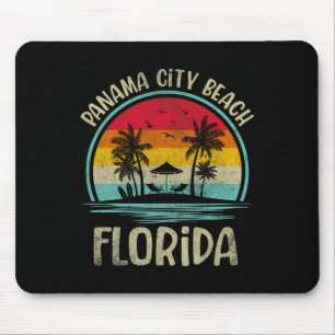 Panama City Beach Florida Palm Tree Family Summer Mouse Pad