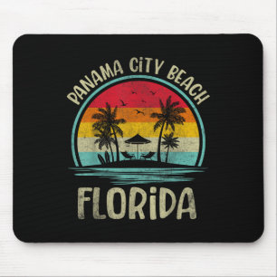 Panama City Beach Florida Palm Tree Family Summer  Mouse Pad