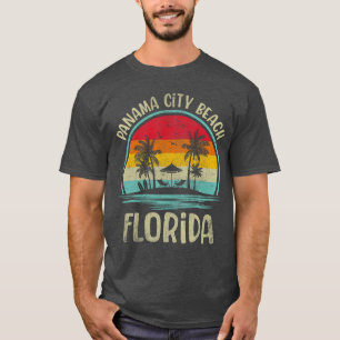 Panama City Beach Florida Palm Tree Family Summer T-Shirt