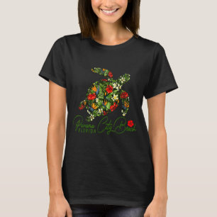 Panama City Beach Florida Sea Turtle Tropical Hibi T-Shirt