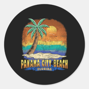 Panama City Beach Florida Souvenir Classic Round Sticker