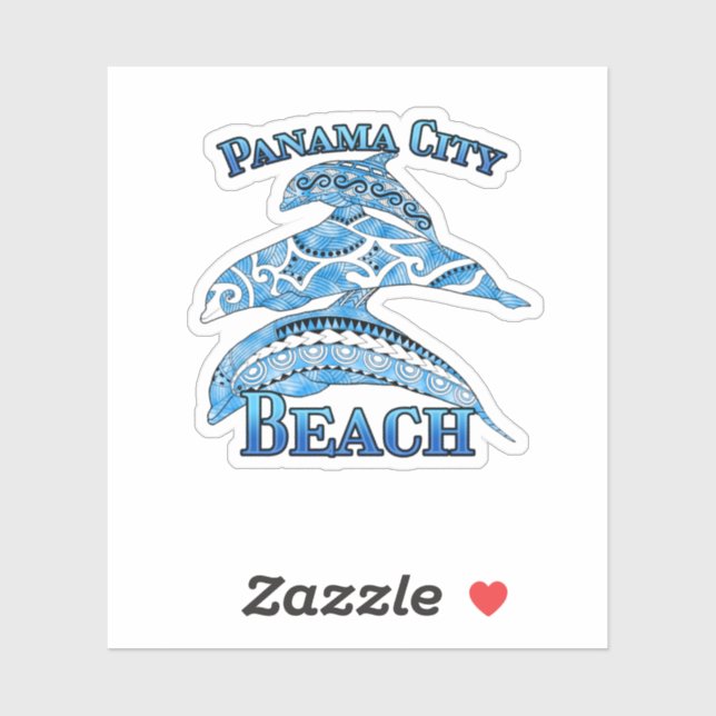 Panama City Beach Florida Vacation Tribal Dolphins (Sheet)