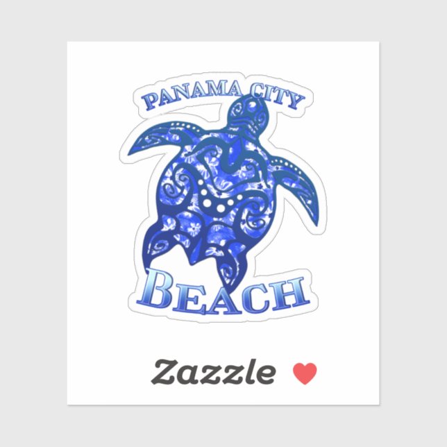 Panama City Beach Florida Vacation Tribal Turtle (Sheet)