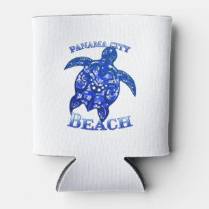 Panama City Beach Florida Vacation Tribal Turtle Can Cooler