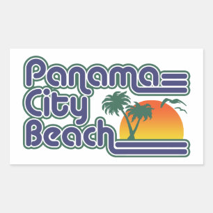 Panama City Beach Rectangular Sticker