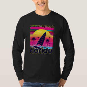 Panama City Beach Retro 80s Style Souvenir Beach T-Shirt