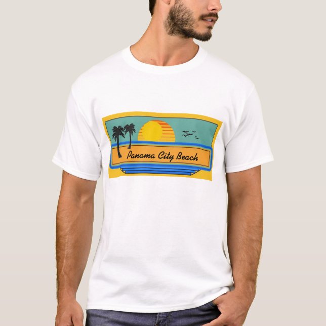 Panama City Beach Scene T-Shirt (Front)