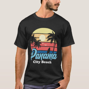 Panama City Beach Surfer Surfing Souvenir Retro T-Shirt