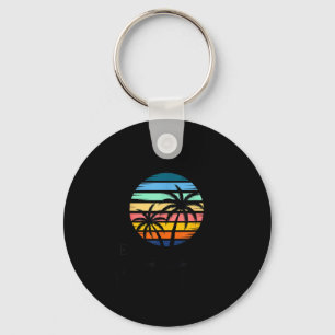 Panama city florida beach sunset palm tree tropica key ring