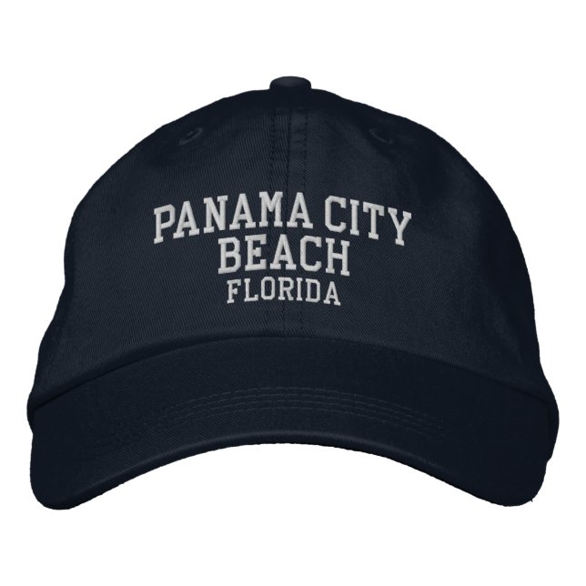 Panama City Florida Embroidered Baseball Hat (Front)