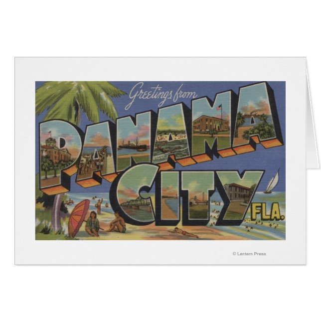Panama City, Florida - Large Letter Scenes (Front Horizontal)