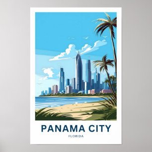 Panama City Florida Travel Print