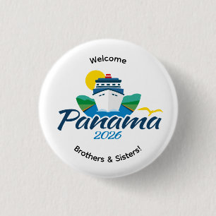 Panama City Panama 2026 International Convention 3 Cm Round Badge