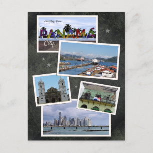 Panama City Photo Collage Postcard