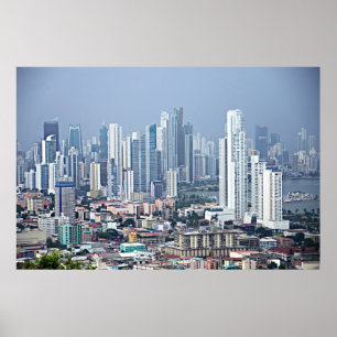 Panama City Skyline Poster