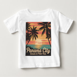 Panama City Sunsets & Palm Trees Baby T-Shirt