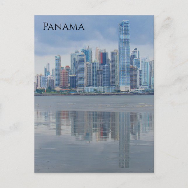 panama ciudad reflections postcard (Front)