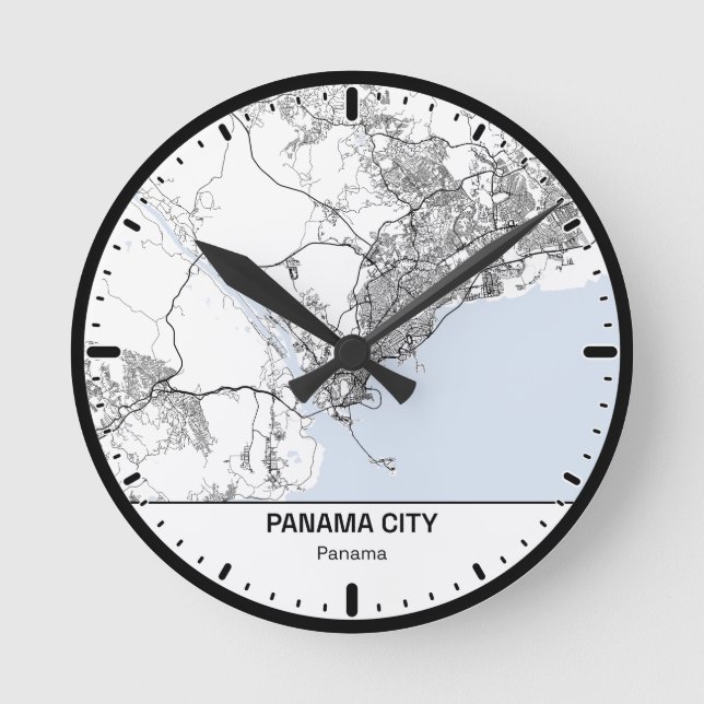 Panama Clock City Line Art (Front)
