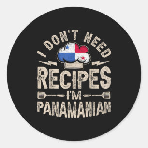 Panama Flag Proud Panamanians Men &amp; Women  Classic Round Sticker