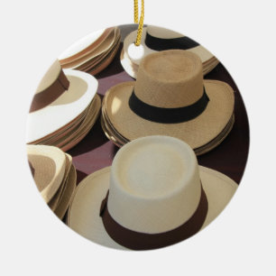 Panama hats ornament
