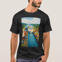Panama Illustration Travel Art Vintage
