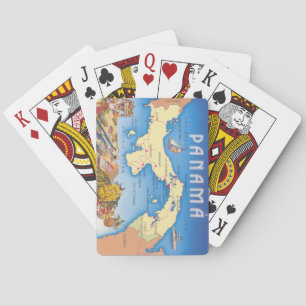 Panama Map Playing Cards
