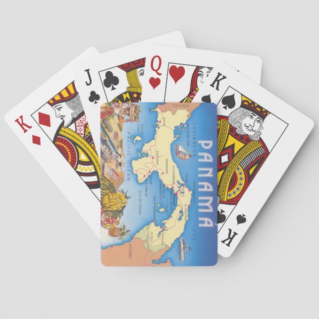 Panama Map Playing Cards (Back)