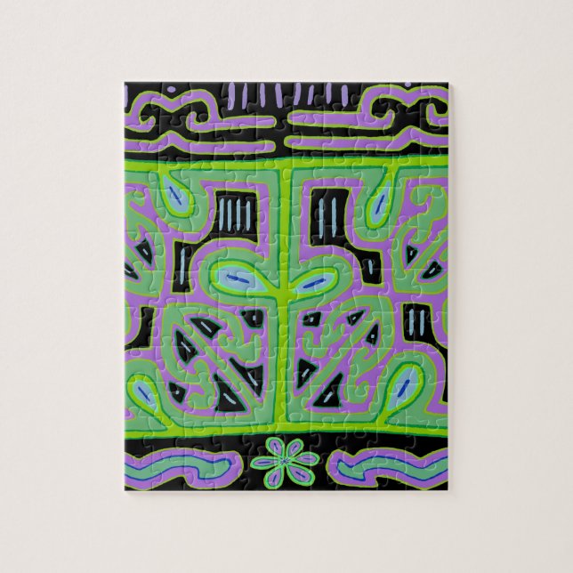 Panama Mola Music Box Jigsaw Puzzle (Vertical)