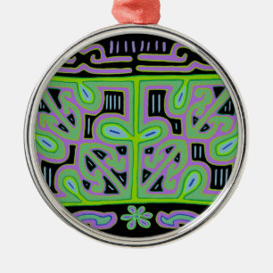 Panama Mola Music Box Metal Ornament