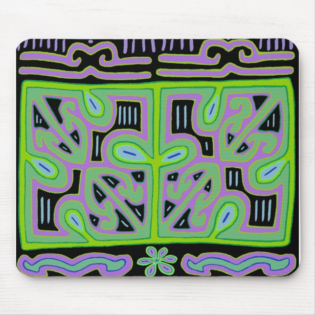 Panama Mola Music Box Mouse Pad (Front)