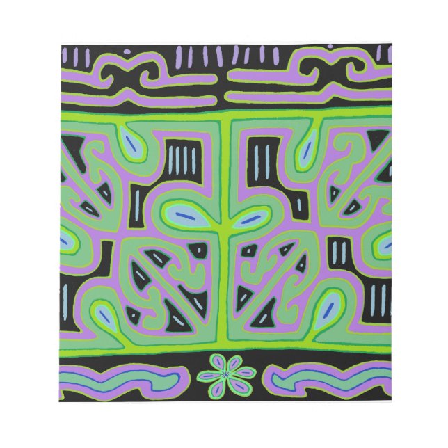Panama Mola Music Box Notepad (Front)