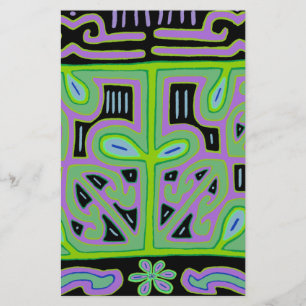 Panama Mola Music Box Stationery