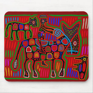 Panama Mola - Save a Horse Ride a Cowboy Mouse Pad