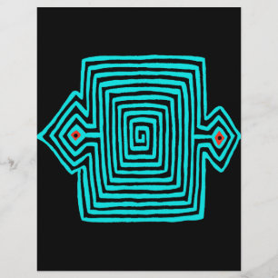 Panama Mola Tortoise - Blue Black