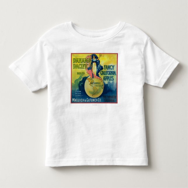 Panama Pacific Apple Crate Label Toddler T-Shirt (Front)
