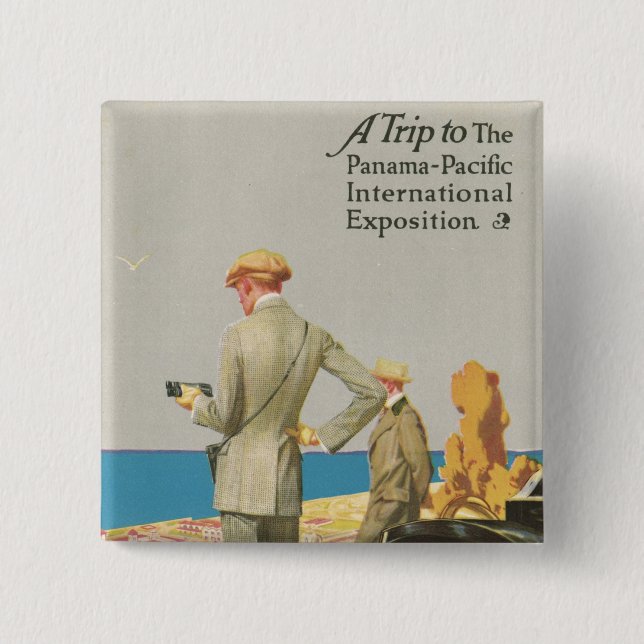 Panama Pacific Exposition 15 Cm Square Badge (Front)