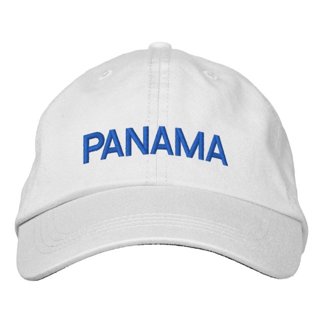 Panama Personalised Adjustable Hat (Front)