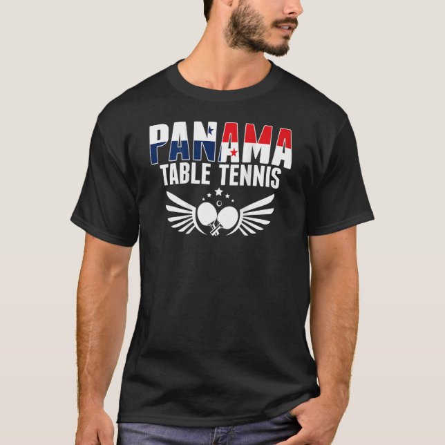 Panama Ping Pong     Panamanian Table Tennis Suppo T-Shirt (Front)