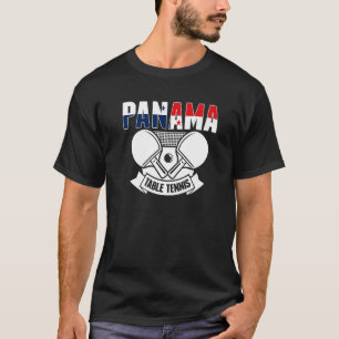 Panama Ping Pong Panamanian Table Tennis Support T-Shirt