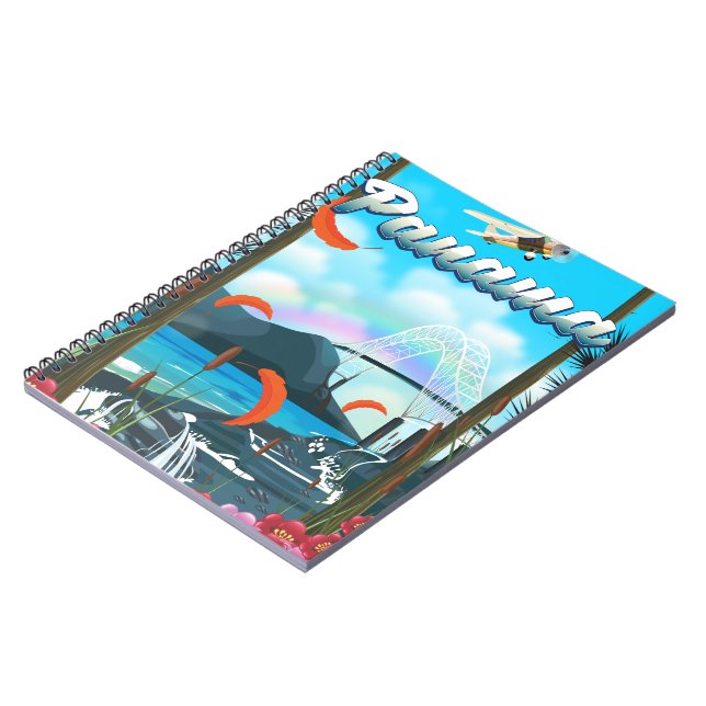 Panama River vacation print Notebook (Left Side)