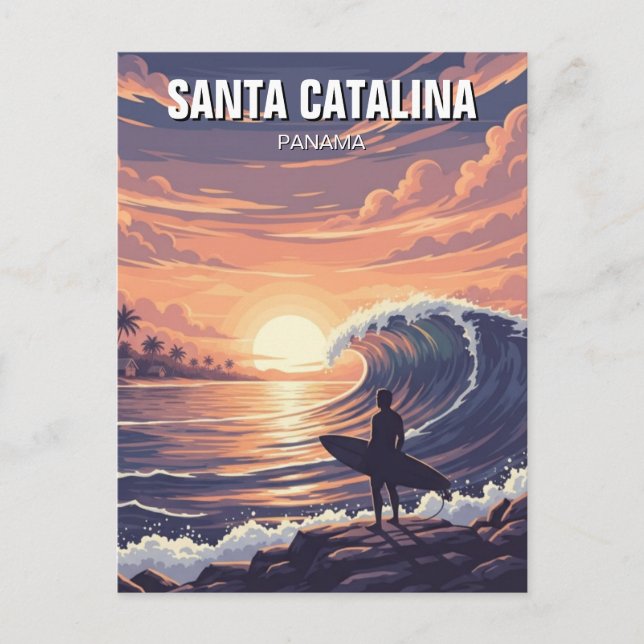 Panama Santa Catalina Travel  Postcard (Front)