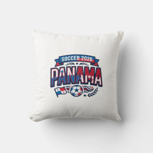 Panama Soccer 2026 Soccer Bold Country Typography Cushion