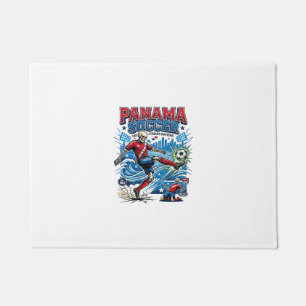 Panama Soccer Skeleton Striker Nations Poster Styl Doormat
