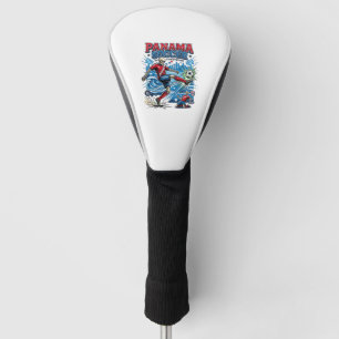 Panama Soccer Skeleton Striker Nations Poster Styl Golf Head Cover