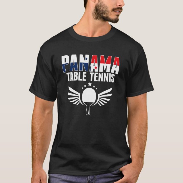 Panama Table Tennis     Panamanian Ping Pong Suppo T-Shirt (Front)